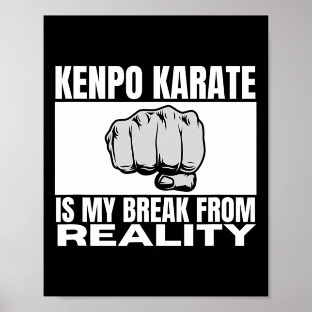 Kenpo Karate är mitt bröst från verklighetsnära Am Poster (Framsidan)