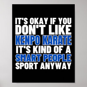 Kenpo Karate är till för smarta människor, en amer Poster