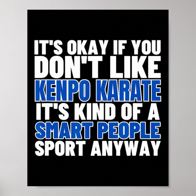 Kenpo Karate är till för smarta människor, en amer Poster (Framsidan)