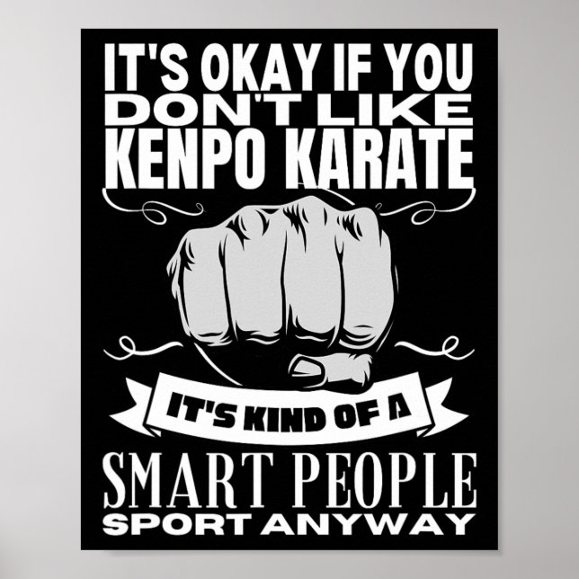 Kenpo Karate är till för smarta människor, en amer Poster (Framsidan)