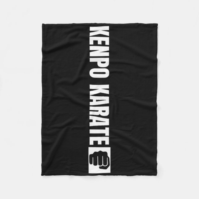 Kenpo Karate Coach Vintage Distress American Ken Fleecefilt (Framsidan)
