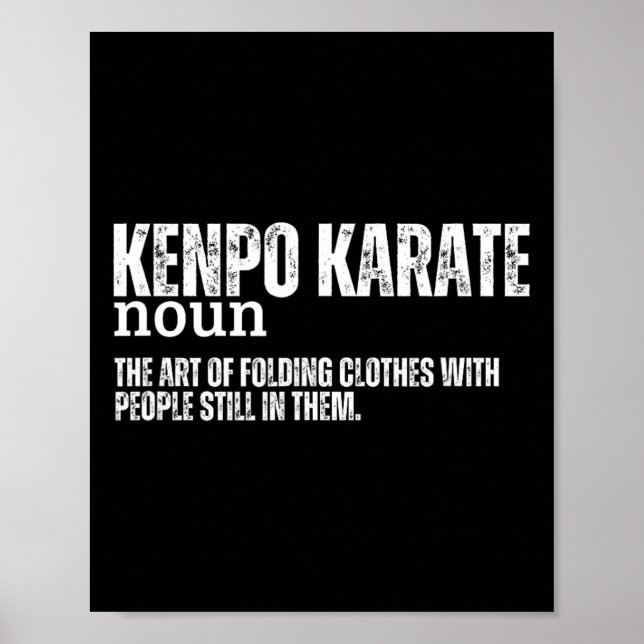 Kenpo Karate Definition Funny American Kenpo 1 Poster (Framsidan)