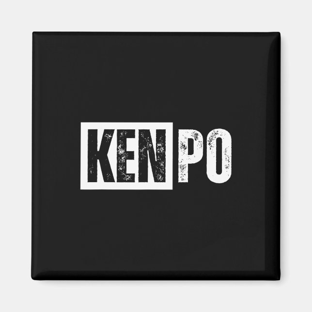 Kenpo Karate Distress Magnet (Framsidan)