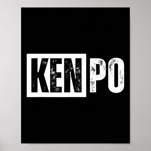 Kenpo Karate Distress Poster (Framsidan)
