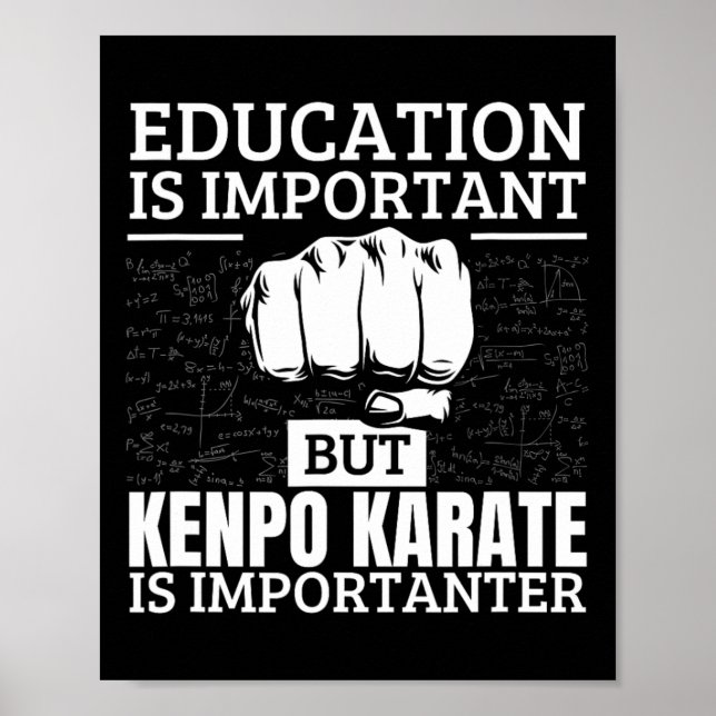 Kenpo Karate Education är viktig för den berömda a Poster (Framsidan)