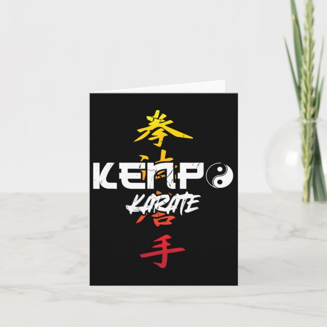Kenpo Karate Karate Kort (Framsida)