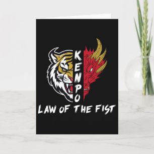Kenpo Karate Law of the Fist Funny som säger marti Kort
