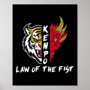 Kenpo Karate Law of the Fist Funny som säger marti Poster