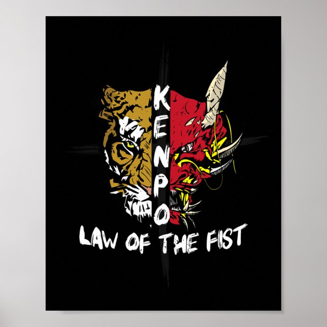 Kenpo Karate Law of the Fist Martial Arts Poster (Framsidan)