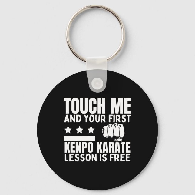 Kenpo Karate Lesson for Free Coach Funny American Nyckelring (Framsida)
