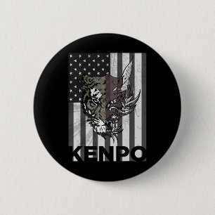 Kenpo Karate Martial Arts American Flagga Women Ma Knapp