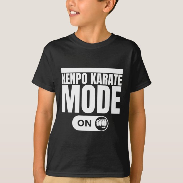 Kenpo Karate Mode on Funny American Kenpo 1 T Shirt (Framsida)
