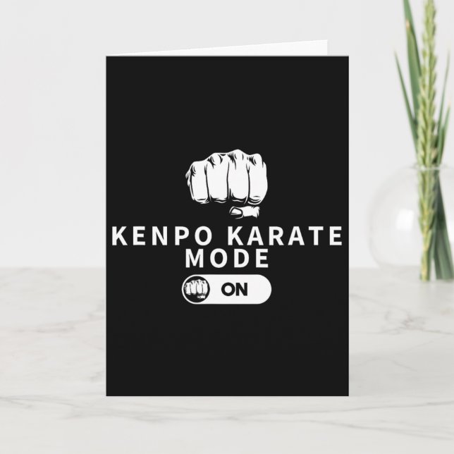 Kenpo Karate Mode on Funny American Kenpo Kort (Framsida)