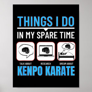 Kenpo Karate Sak I gör jag i min snårtid Amerika Poster