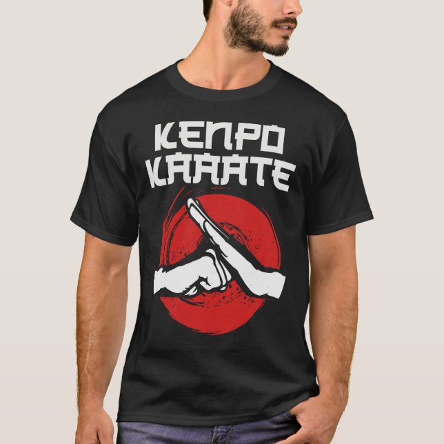 Kenpo Karate Salutation Kempo Martial Arts Manar W T Shirt (Framsida)