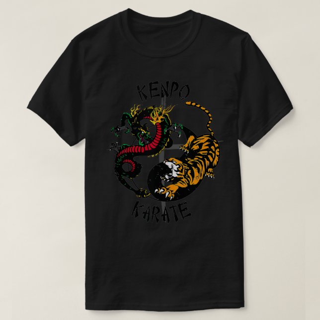 Kenpo Karate SDefense Martial Arts T Shirt (Design framsida)