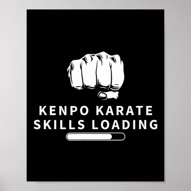 Kenpo Karate Skills Loading Funny American Kenpo 1 Poster (Framsidan)