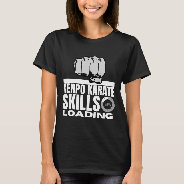 Kenpo Karate Skills Loading Funny American Kenpo 2 T Shirt (Framsida)
