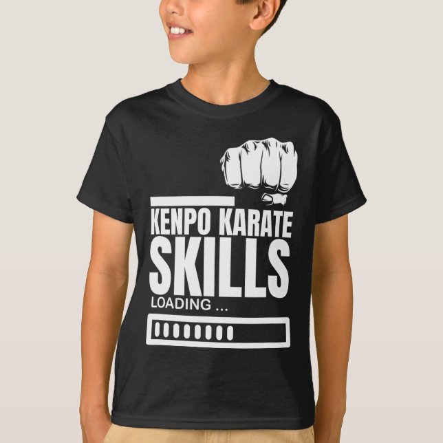 Kenpo Karate Skills Loading Funny American Kenpo T Shirt (Framsida)