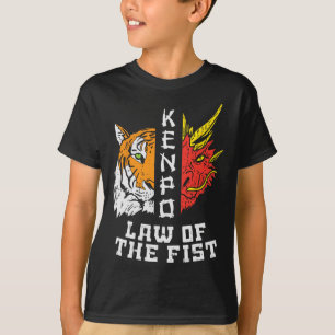 Kenpo Law of Fist Tiger Dragon Kempo Karate Manar T Shirt