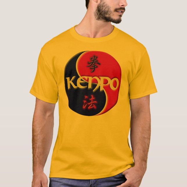 Kenpo Yin Yang T-tröja Tröja (Framsida)