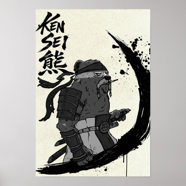 Kensei Bear Scroll II Poster (Framsidan)