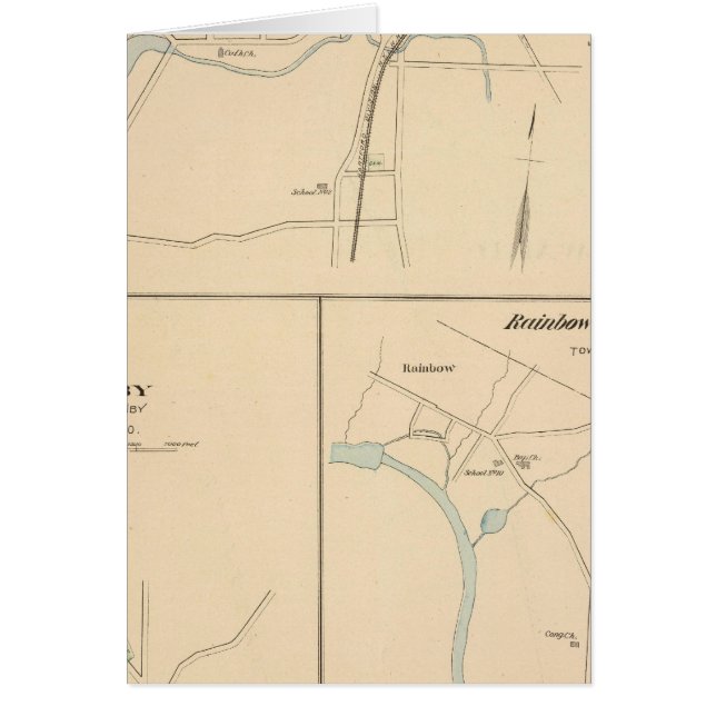 Kensington, Granby, Rainbow, Poquonnock Hälsningskort (Framsidan)