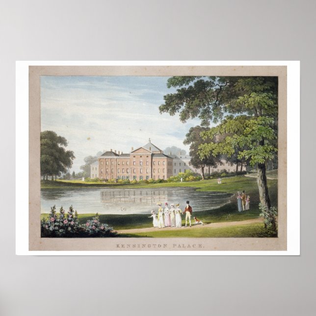 Kensington Palace (färg litho) Poster (Framsidan)