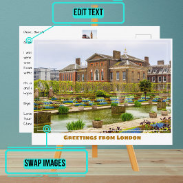 Kensington Palace London England Vykort