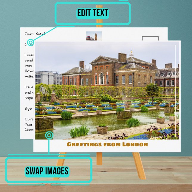 Kensington Palace London England Vykort (Share your experiences with these stylish template postcards.)