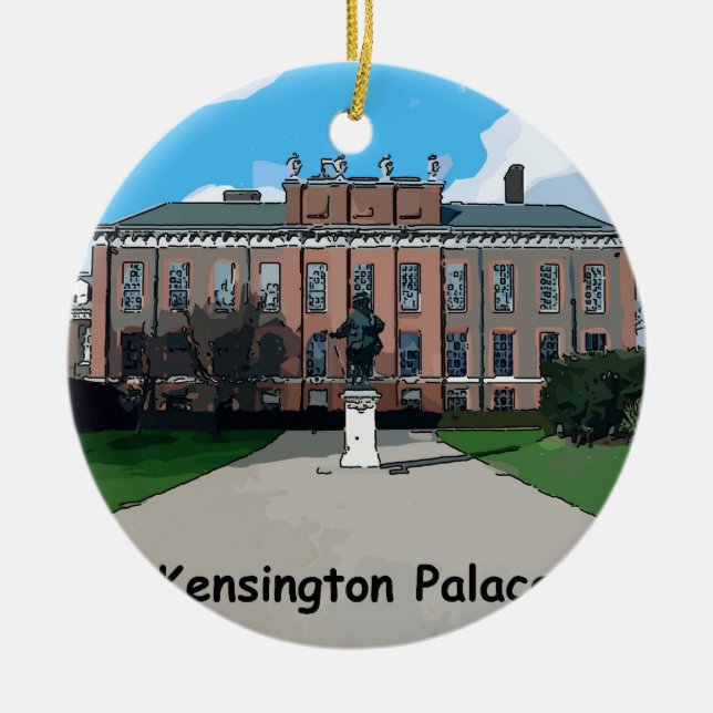 Kensington slott julgransprydnad keramik (Framsidan)