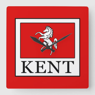 Kent County England Fyrkantig Klocka