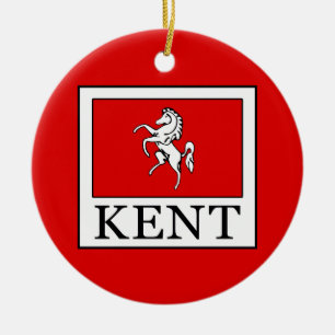 Kent County England Julgransprydnad Keramik