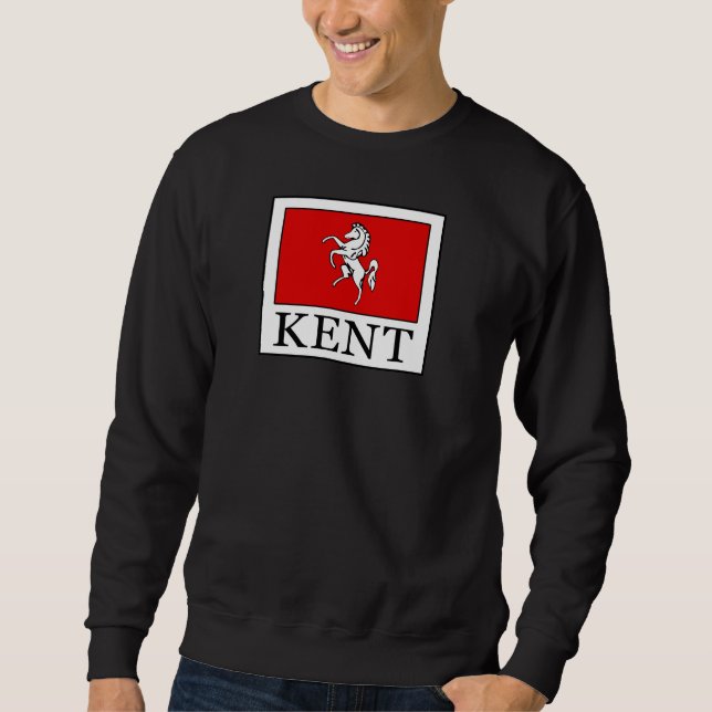 Kent County England Lång Ärmad Tröja (Framsida)