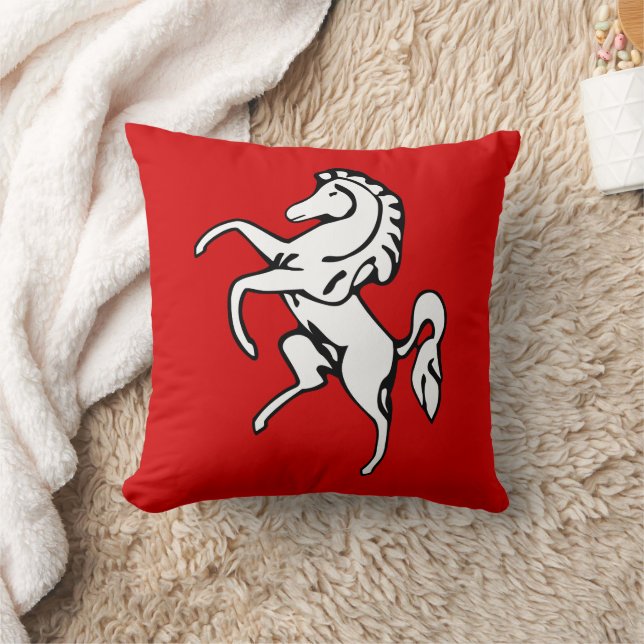 Kent County Flagga on American MoJo Pillow Kudde (Filt)