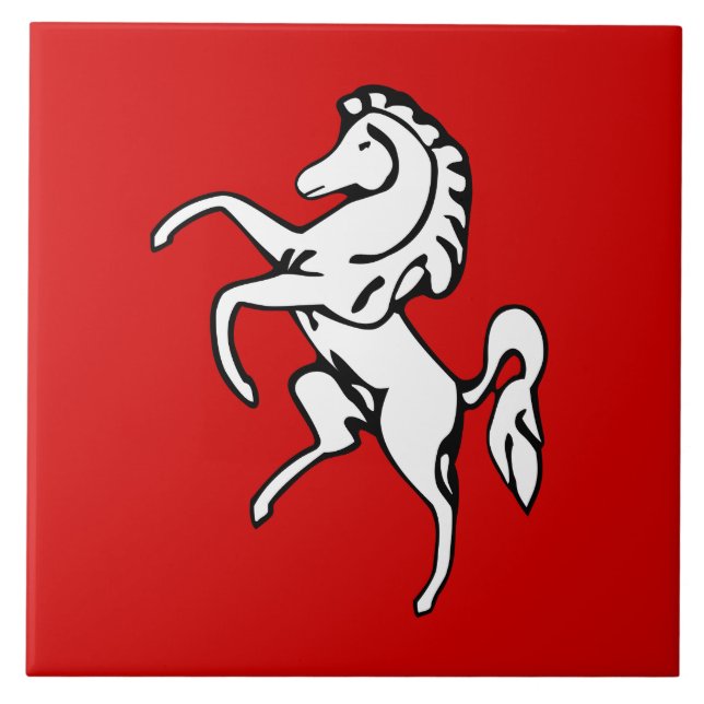 Kent County Flagga Tile Kakelplatta (Framsidan)