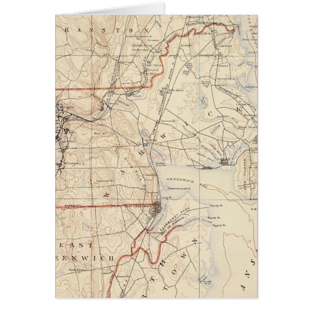 Kent County, Rhode island Hälsningskort (Framsidan)