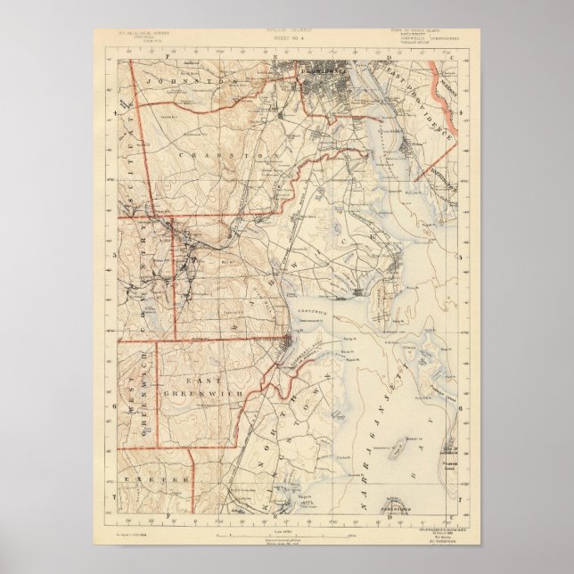 Kent County, Rhode island Poster (Framsidan)