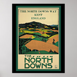 Kent, England, North Downs, Poster