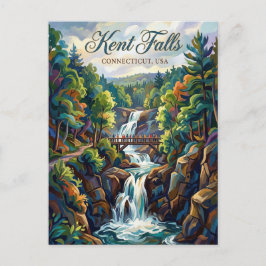 Kent Falls State Park Connecticut Vykort