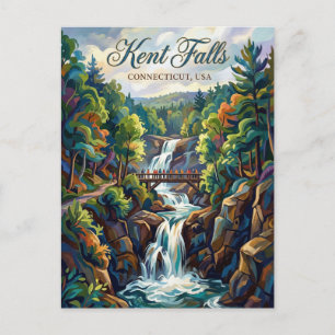 Kent Falls State Park Connecticut Vykort