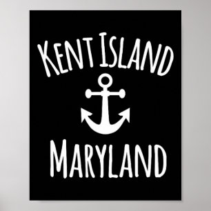 Kent Island Maryland nautisk kustnära båtliv segla Poster