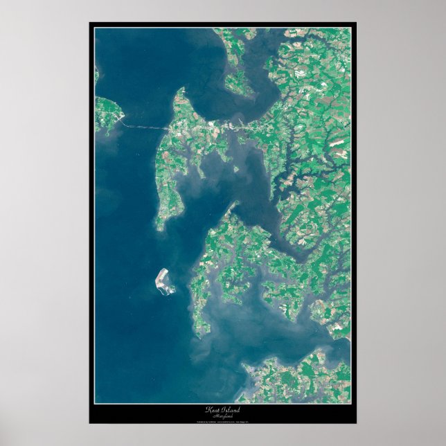 Kent Island, Maryland satellitposter Poster (Framsidan)