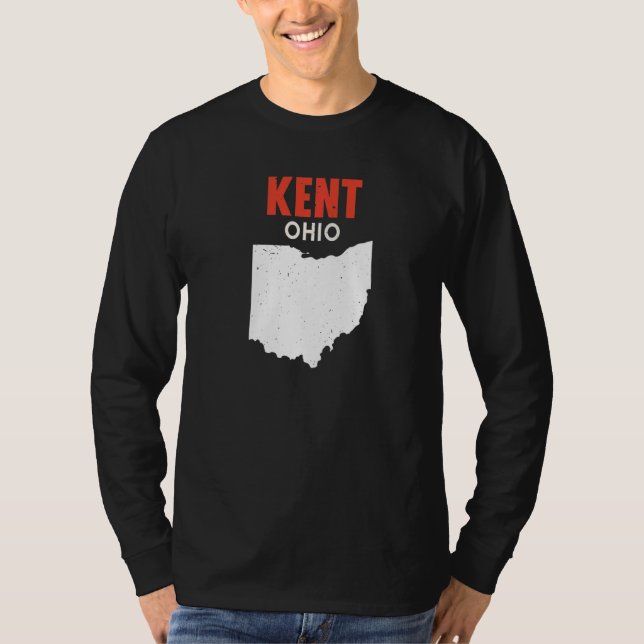 KENT Ohio USA State America Travel Ohioan   T Shirt (Framsida)