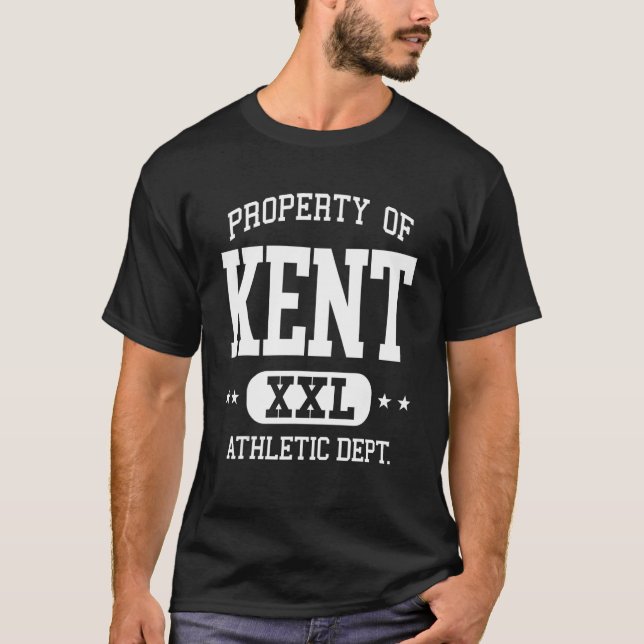 Kent Retro Athletic Egendom Dept 1 T Shirt (Framsida)