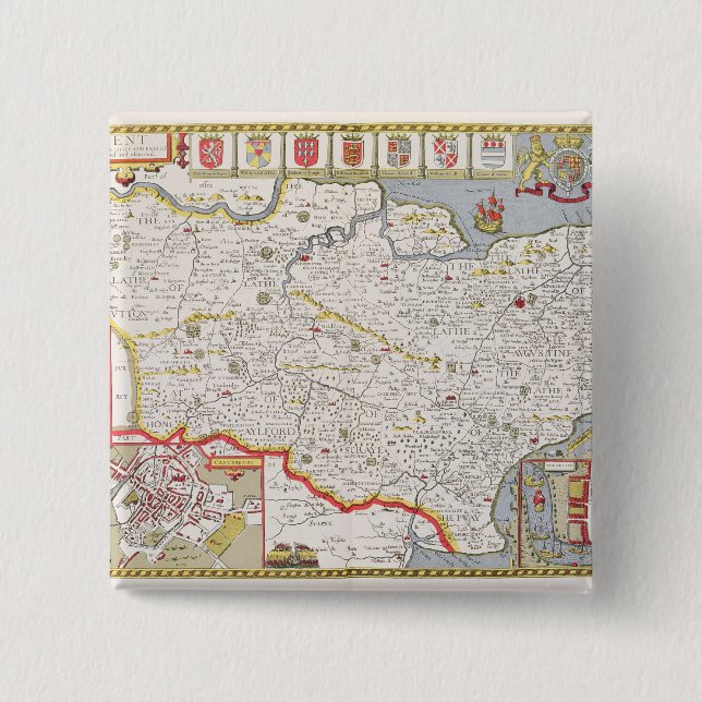 Kent som inristas av Jodocus Hondius Knapp (Framsida)