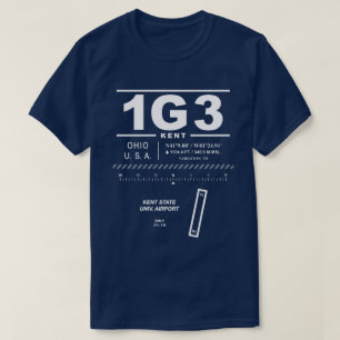 Kent State Universiteten flygplats 1G3 T-Shirt