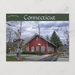 Kent tågdepå Connecticut Vykort