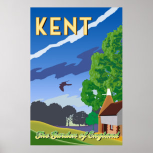 Kent - trädgården av England Poster