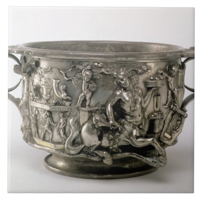 Kentaurkoppen, Gallo-Romare, från Berthouvillen Kakelplatta (Framsidan)